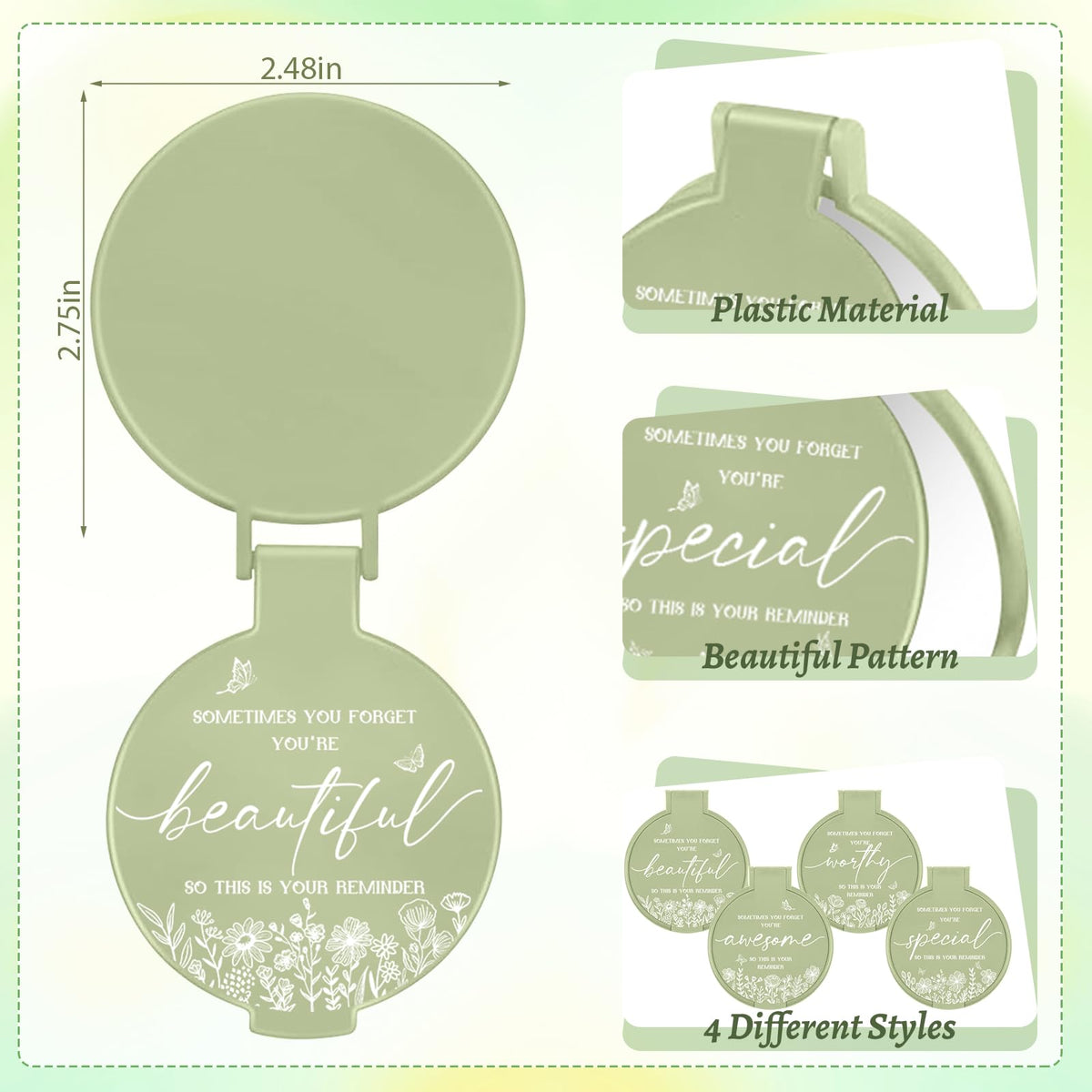 HSDSH portable mirror for quick touch-ups on the go