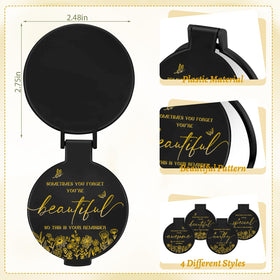HSDSH mirror back pattern with words reminder for daily motivation.