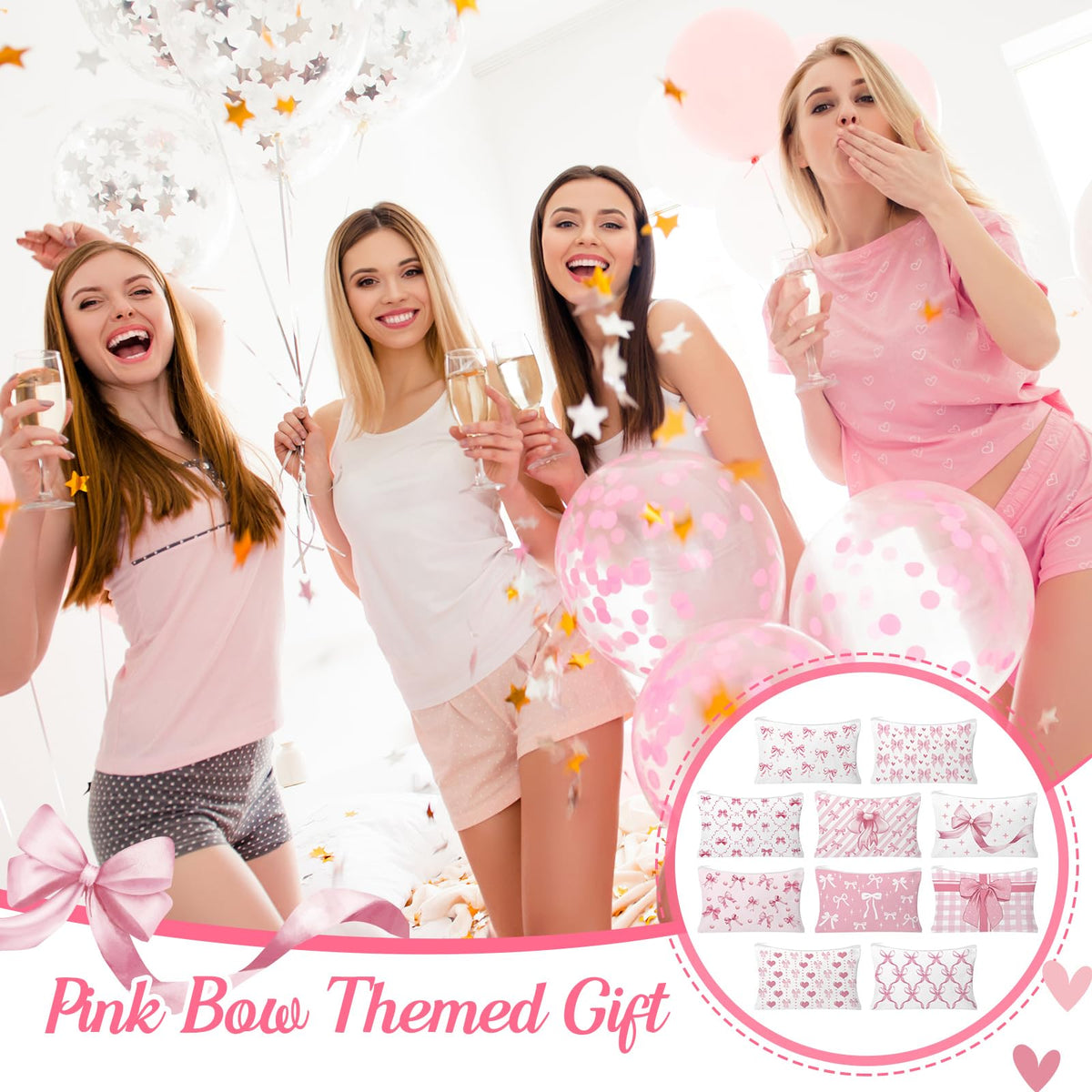 HSDSH pink bow bag pattern 5 perfect gift idea for friends.
