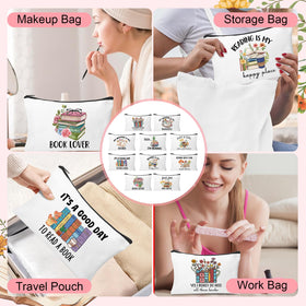 HSDSH travel-friendly cosmetic bag tucked into a tote