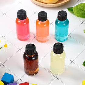 Hsei travel-friendly bottle set fits in travel kits and purses.