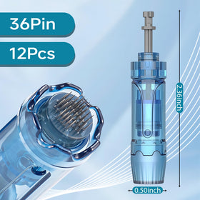 HSENBK derma roller cartridge for A8S, side view, supports easy replacement and surface-level use.