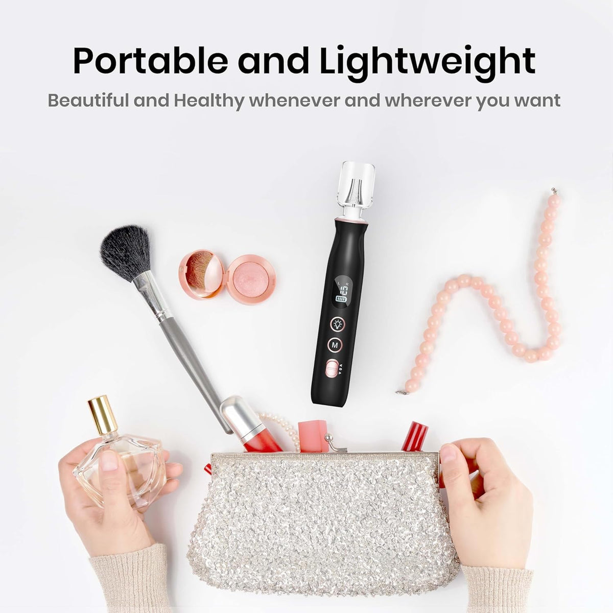 HSKAI versatile nail file works on natural, acrylic, gel, and dip nails