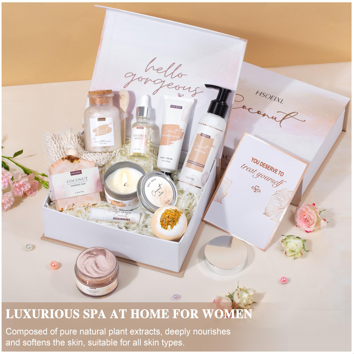 HSOEIXL body lotion providing rich hydration for smooth, nourished skin.