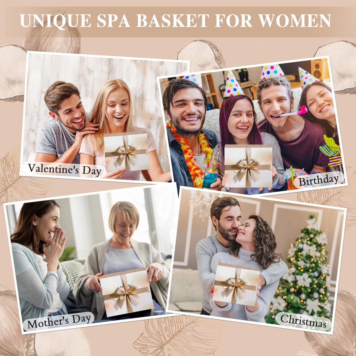HSOEIXL bubble net jute bag keeps spa items organized.