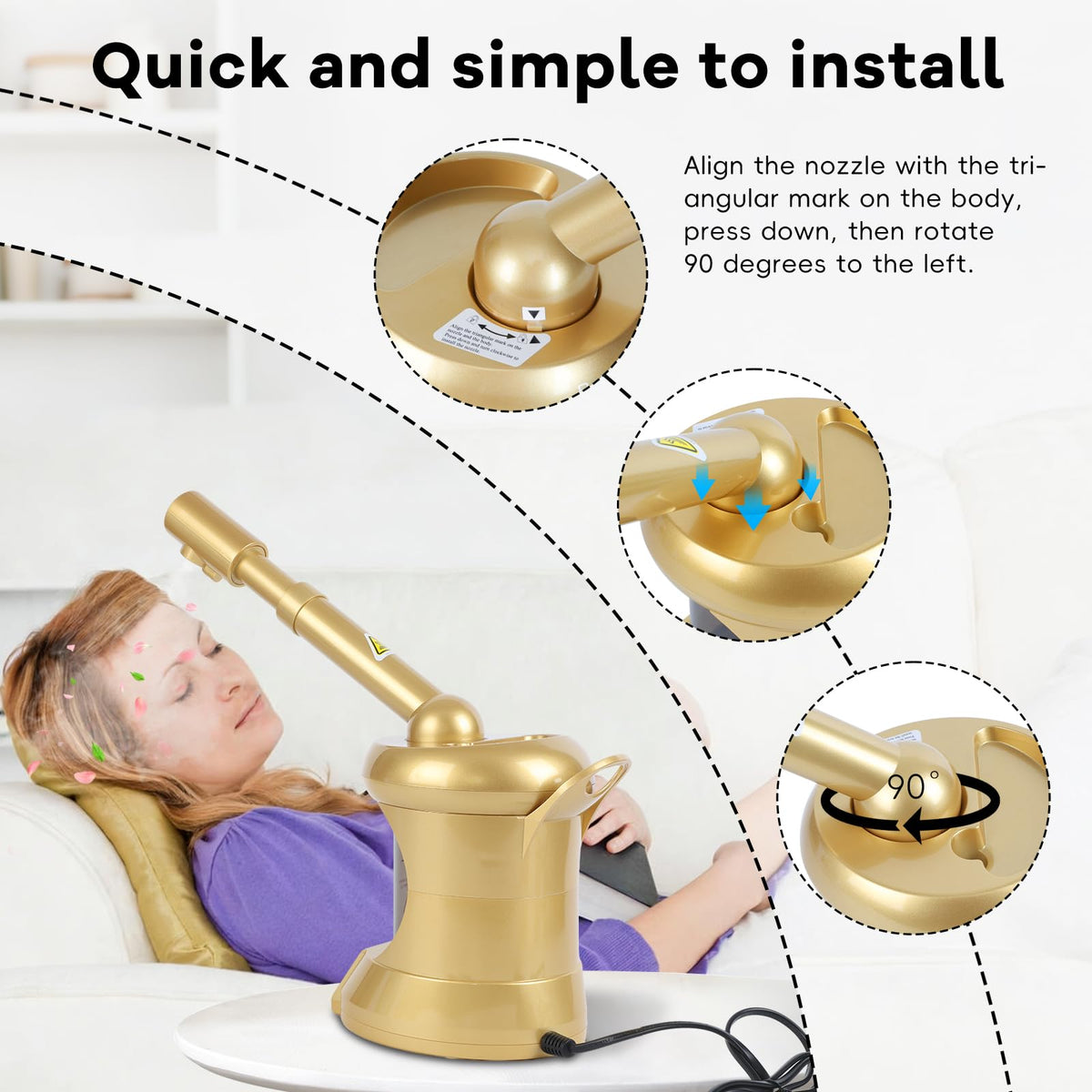 HSONBIUTY 300ml water cup supports longer steaming.