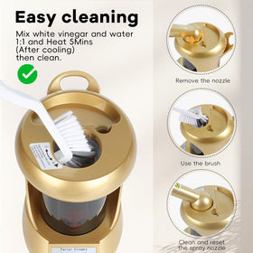 HSONBIUTY auto-off steamer enhances safety during sessions.