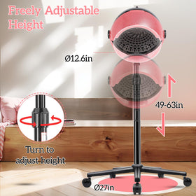 HSONBIUTY hooded dryer with cool, low, and high temp settings for versatile styling.
