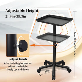 HSONBIUTY metal salon tray with smooth surface for quick cleaning.