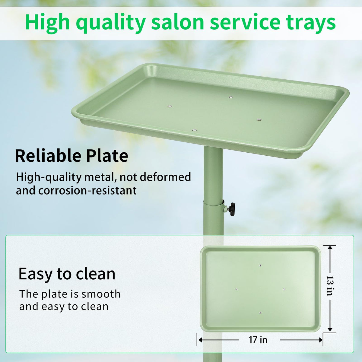 HSONBIUTY large capacity 17x13 inch tray keeps tools within reach