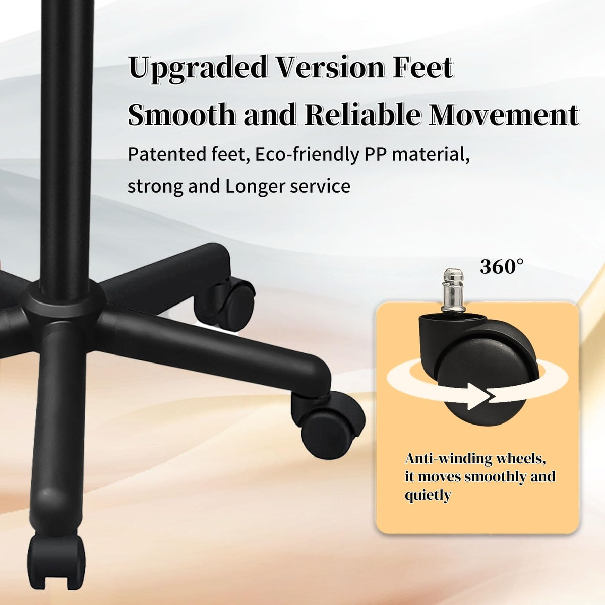 HSONBIUTY smooth surface is easy to sanitize between clients.