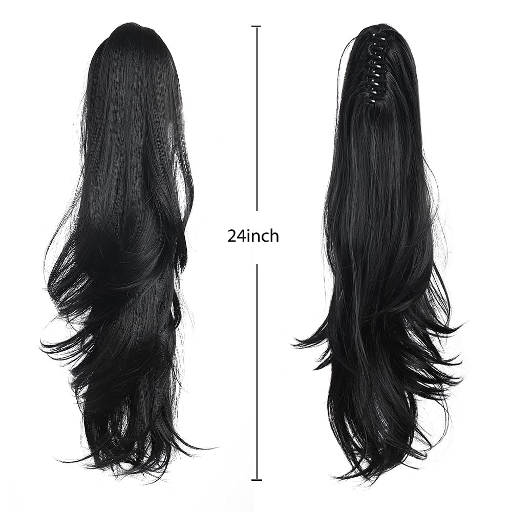 12-inch long HSPJHTM ponytail extension ready for everyday wear.