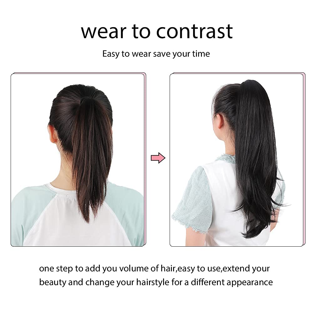 Close-up of the claw clip on the HSPJHTM ponytail extension.