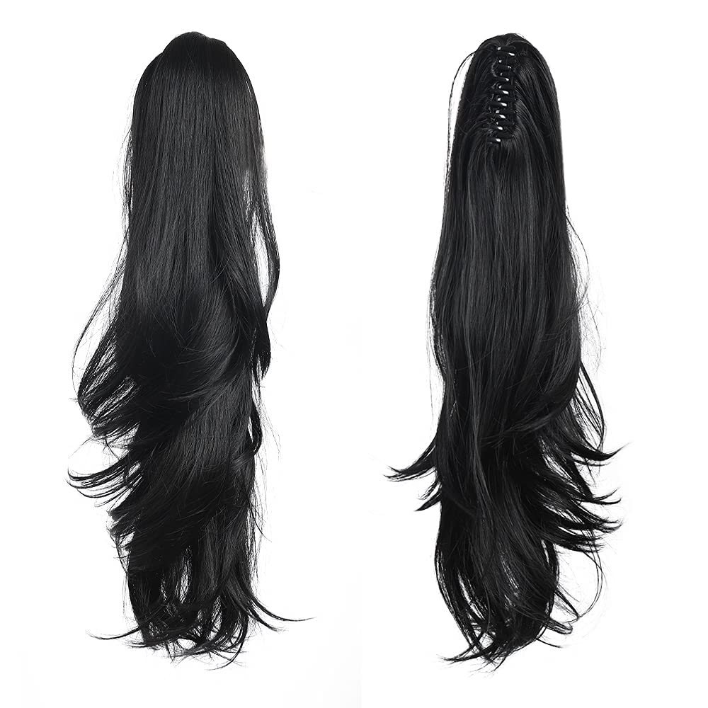 Halloween cosplay-ready look with HSPJHTM ponytail extension.