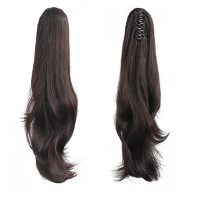 HSPJHTM Ponytail Extension clipped on for quick, secure styling.