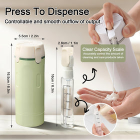 Detachable HSXCCL bottles with cleaning brush for easy maintenance