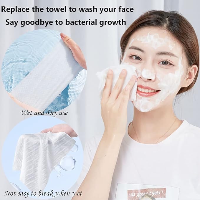 Hsxfl cotton face towel soft texture ideal for gentle skincare routines