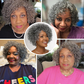 HUA grey glueless wig cap with adjustable fit for comfort