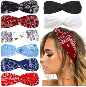 Huachi bandana headbands with boho twist design for stylish, comfortable days.