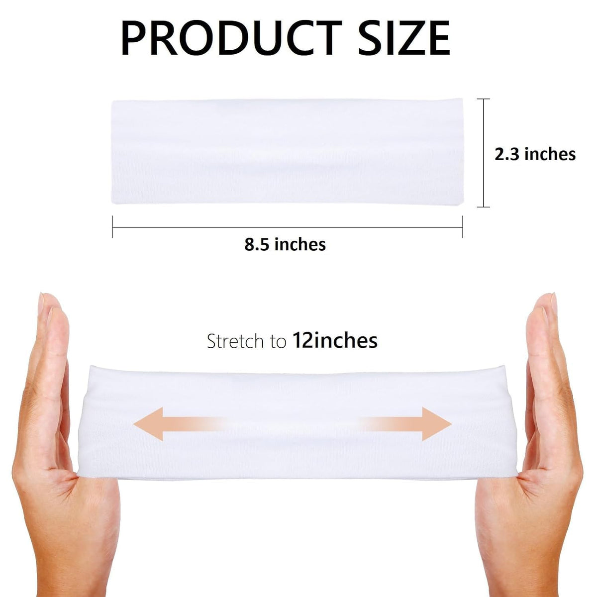 Huachi brown headbands with non-slip design for active days