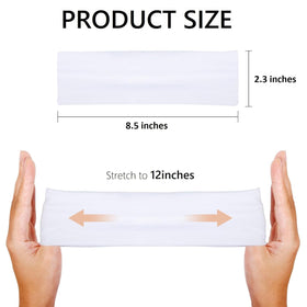 Huachi brown headbands with non-slip design for active days