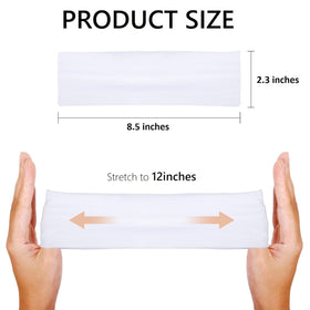 Huachi headbands in soft cloth fabric for gentle contact with hair