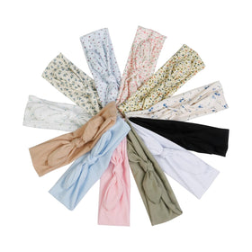 Huachi wild floral bow headbands, color variety for versatile styling.