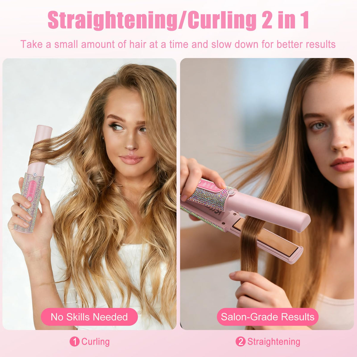 Huajun 410°F high heat capability for thick hair