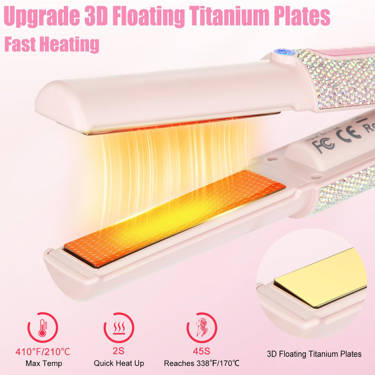Huajun rapid 2s preheat titanium plates for precise, even heat