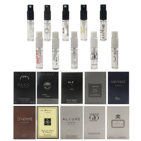 Huatsing Sufeasdf designer cologne samples collection for easy comparison.