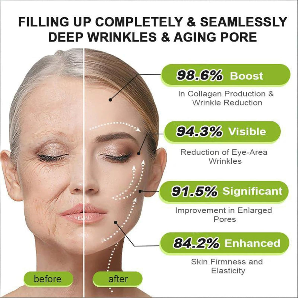 HUAWOHOM Lightweight non greasy formula glides on without clogging pores