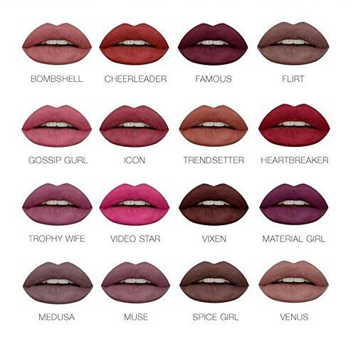 Huda Beauty Trendsetter finish demonstrates long-wear color and comfortable matte look.