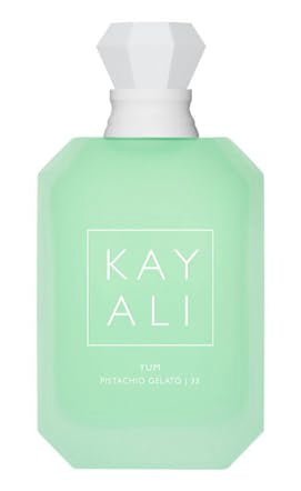 Huda Yum Pistachio Gelato bottle for everyday gourmand wear