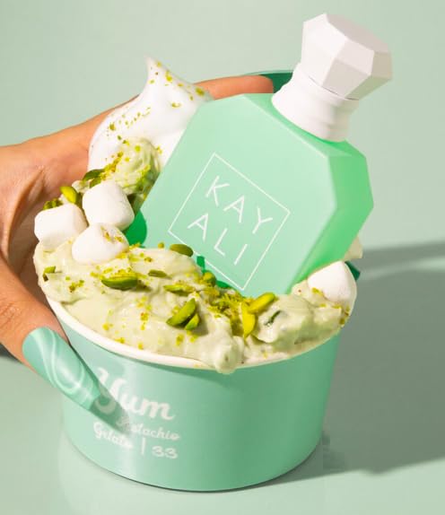 Packaging of Yum Pistachio Gelato signals premium gifting appeal