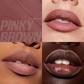 Huda Lip Contour 2.0 in Pinky Brown with rich pigment for shaping.