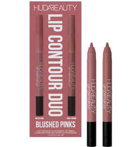 Huda Lip Contour Duo box for on-the-go lip shaping with two shades