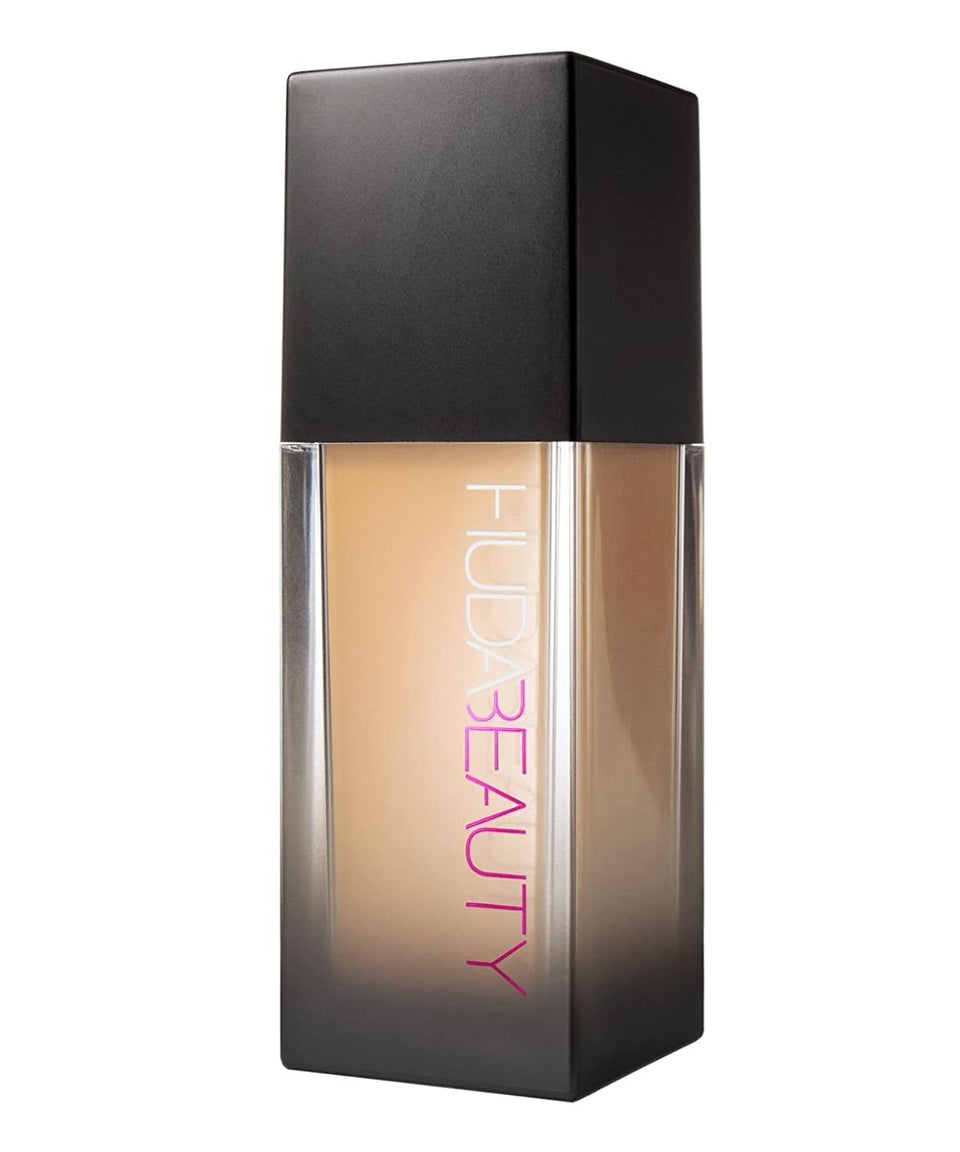 Huda Beauty FauxFilter Dulce de Leche bottle with golden undertones for warm, even skin.