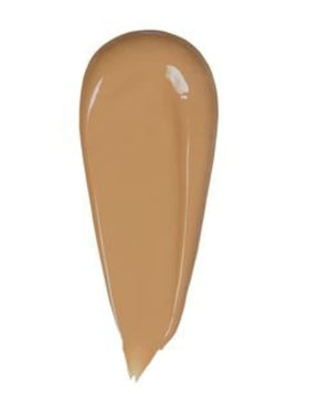 Huda Beauty FauxFilter foundation swatch demonstrates rich pigment for full coverage.