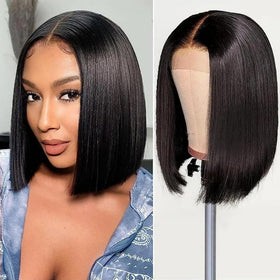 HUIDI Bob Wig 13x4 lace front with HD lace for natural hairline and seamless blend