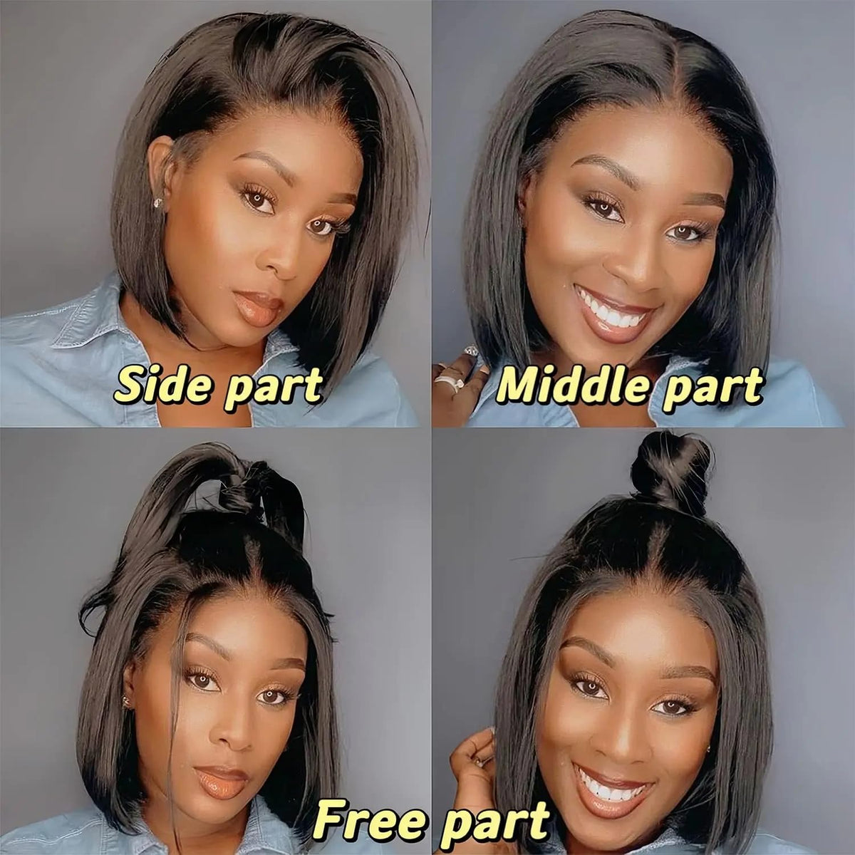 HUIDI transparent lace blends with skin for invisible hairline