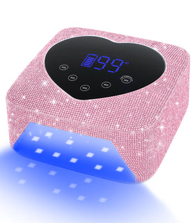 HUGMAPLE UV nail lamp front view shows sleek design for home or salon use.