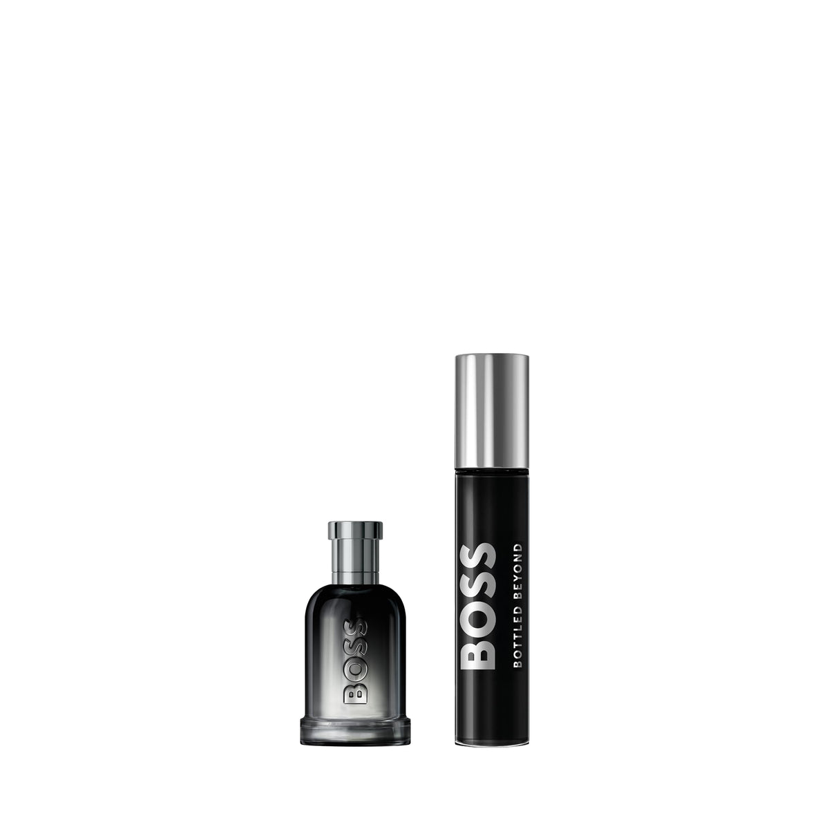 Hugo Boss Boss Bottled Beyond bottle closeup showcases sleek design and refined scent