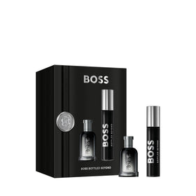 Hugo Boss Boss Bottled Beyond mini set packaging highlights premium fragrance gifting