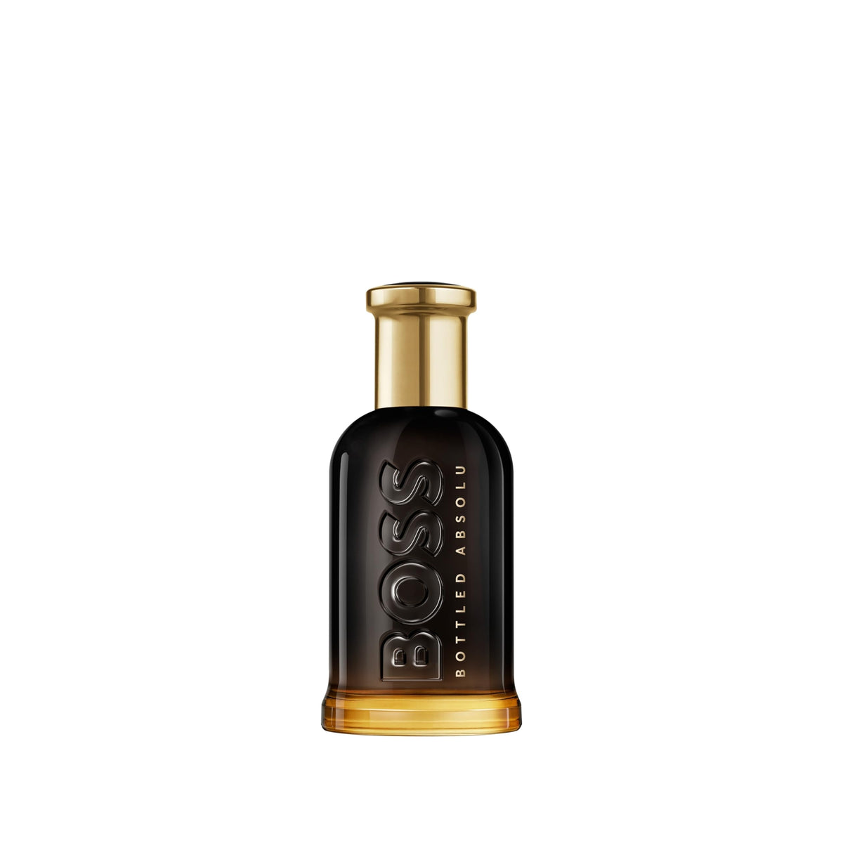 Hugo Boss Bottled Absolute Parfum Intense bottle viewed head-on for a confident, premium look.