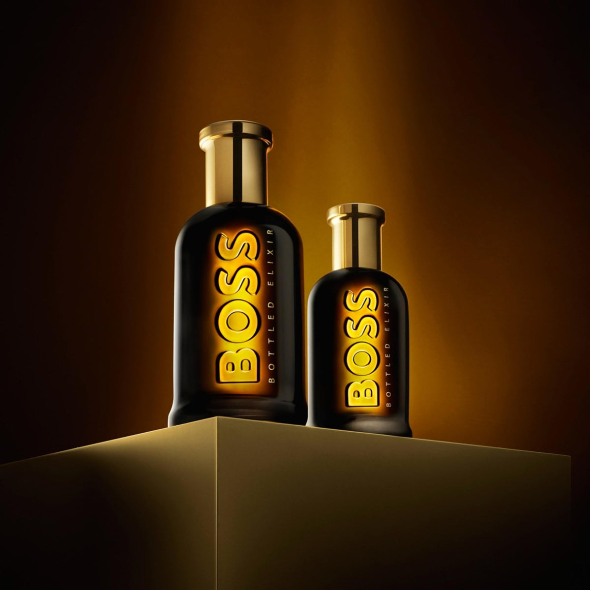 Hugo Boss Bottled Elixir cedarwood base for enduring masculine trail.