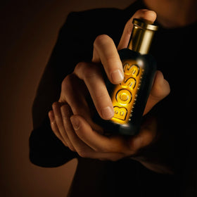 Hugo Boss Bottled Elixir elegant packaging enhances gifting appeal.