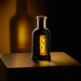 Hugo Boss Bottled Elixir woody aura and balance for evening wear.