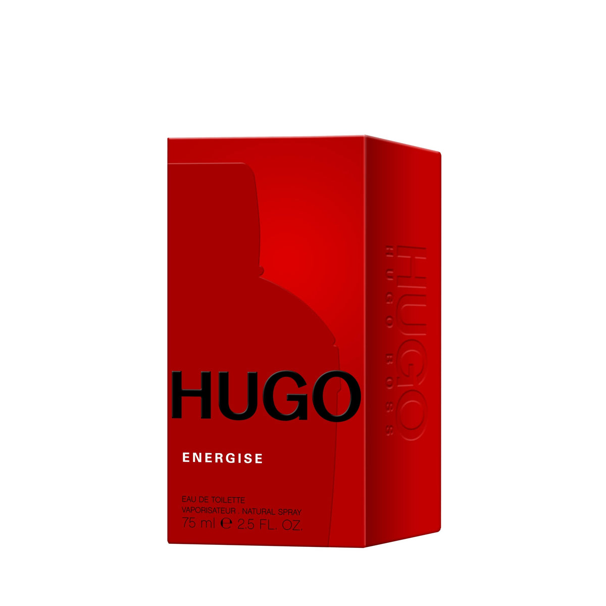Hugo Energise packaging box displayed on a shelf to attract attention