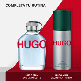 Hugo Man EDT 4.2 oz size suits daily use and travel.