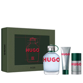 Travel-friendly Hugo Boss Hugo Man EDT packaging included in the set.